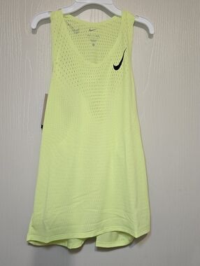 Nike Aeroswift Dri-Fit ADV Running Singlet Lemon Twist Men's Size L FN4231-736